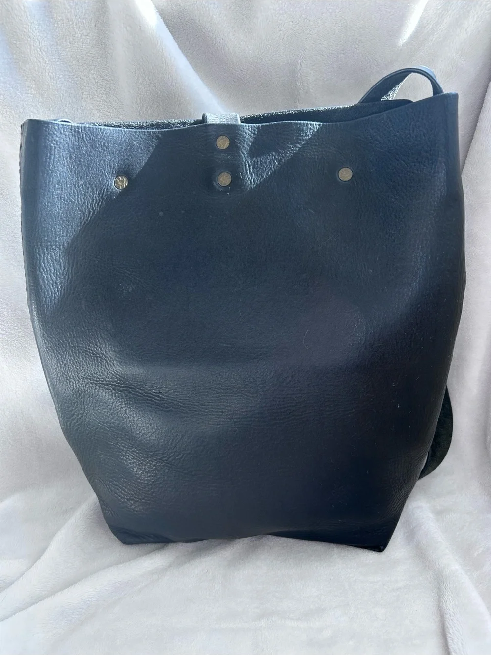 Black Leather Crossbody Bag with Brass Hardware - Tribe Alive